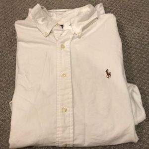 Ralph Lauren white classic button down, 17 32/33